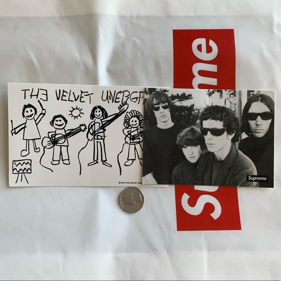 the velvet underground supreme sticker